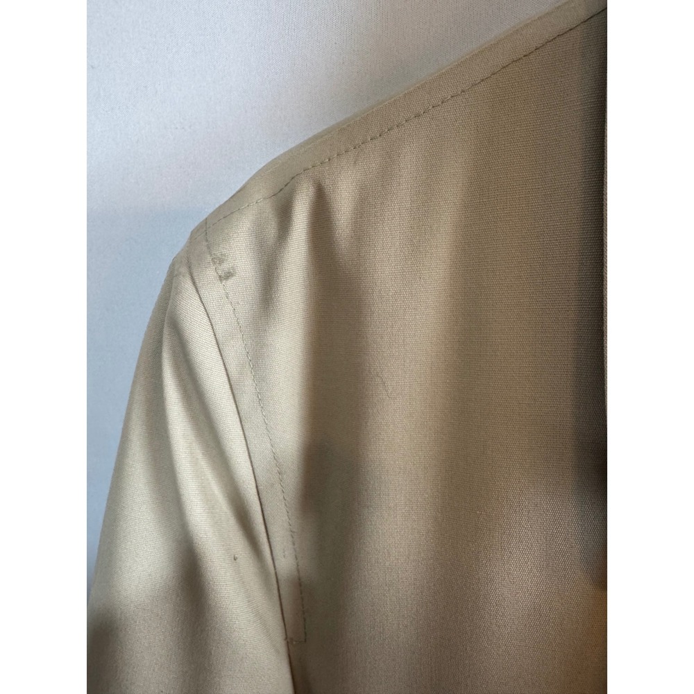 Vintage London Fog Maincoats Tan Trench Coat‎ Faux Fur Liner Mens 42 Reg Beige - Picture 10 of 10